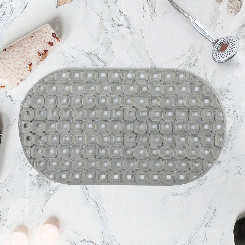 70*39cm oval baño antideslizante estera fuerte ventosa TPR baño estera antideslizante alfombra de baño alfombra de piso