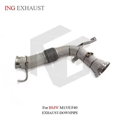 Exhaust pipe F40 with hood stainless