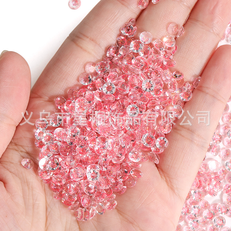 Flat-Bottomed Resin Rhinestones New Product Galaxy Series 3Mm-6Mm DIY Nail Art Rhinestones Clothing Luggage Resin Casting Accessories