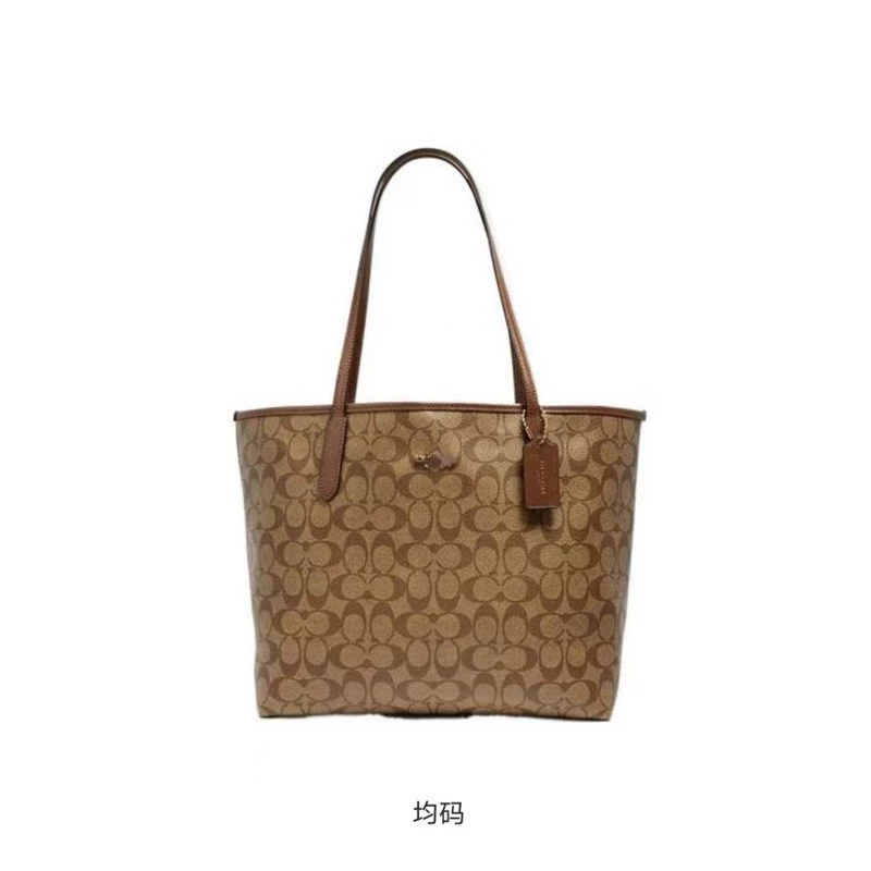Сумка-тоут (Coach) 33×29×16 см, магнитная застёжка, вместительная сумка через плечо