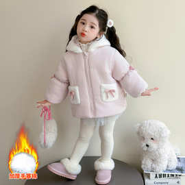 女童夹棉外套冬装2025新款可爱宝宝加厚保暖棉衣婴幼儿童冬季衣服