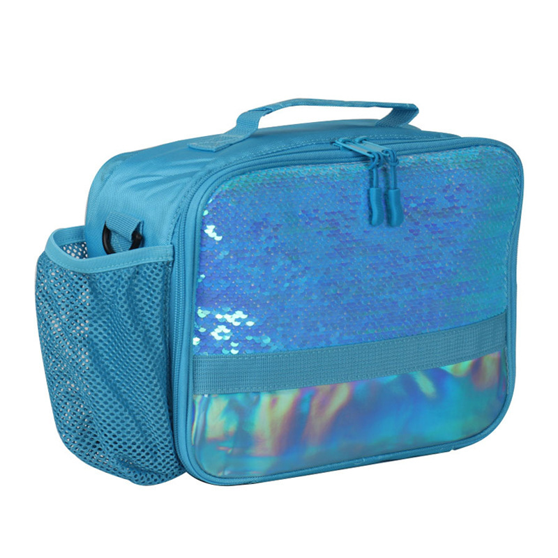 in stock Colorful Sequin Color Children's Heat Preservation Bag Portable Lunch Lunch Box Bag Thickened Aluminum small size Portable Heat Preservation Bag