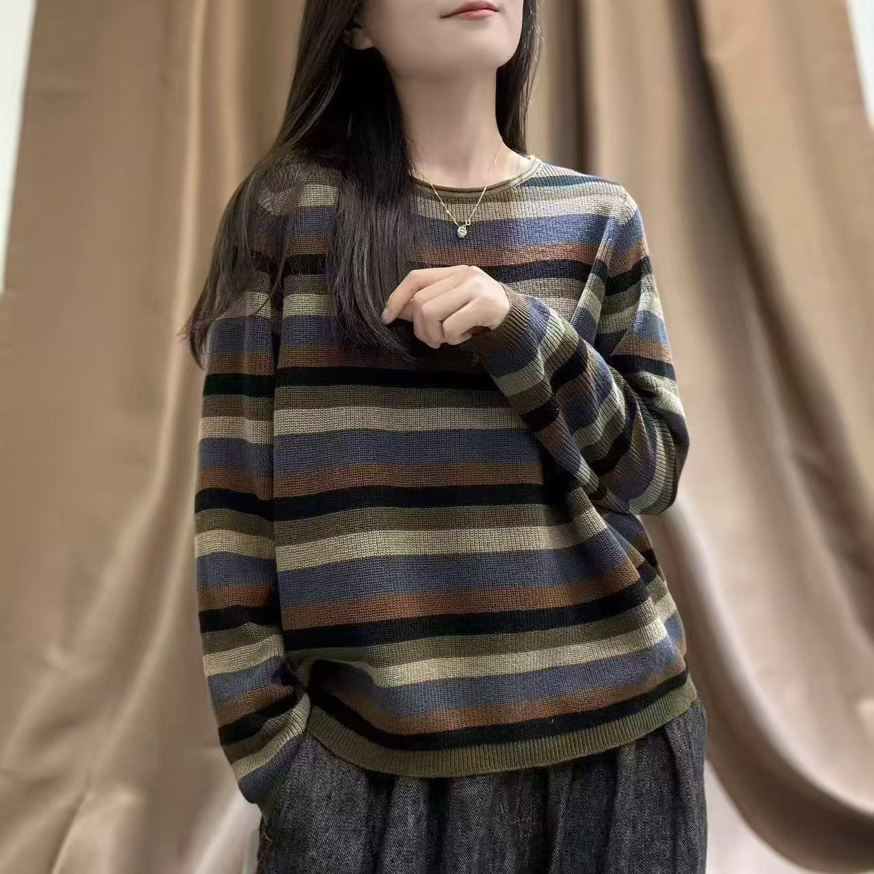 Winter knitted sweater