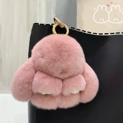 Korean version Instagram otter fur small rabbit fur coat pendant cute dead wearing accessory rabbit bag accessory car keychain