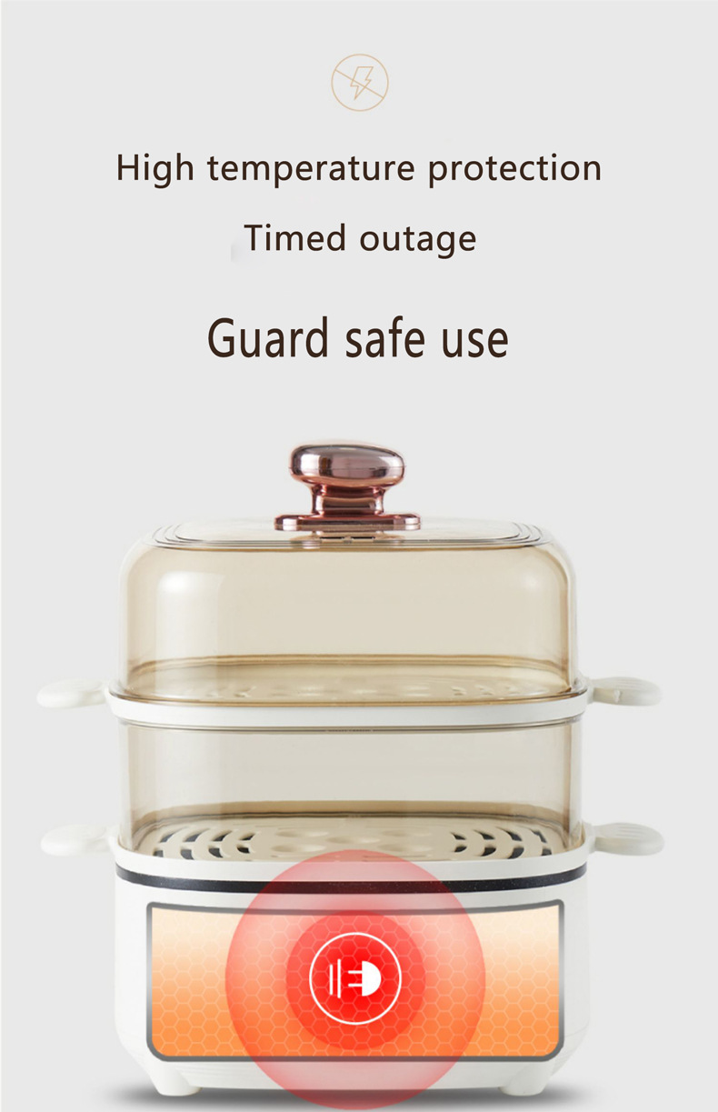 Cuit-vapeur électrique inox multifonction pour la cuisine_voghion.com