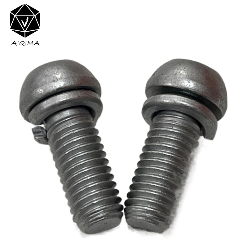 螺丝 紧固件 螺栓 M8 自行车螺丝 耐腐蚀螺丝半圆头内六角带弹垫