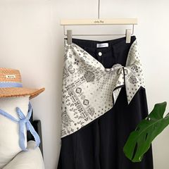 美拉德色系围巾女wool100%纯羊毛秋冬季围脖情侣简约保暖加厚批发