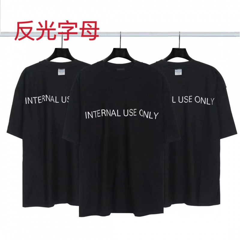 高品質クロスボーダーアメリカンスタイル25ss夏新作No.10ユニフォームレタールーズ半袖Tシャツ卸売|undefined