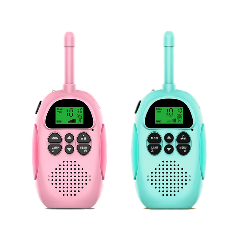 Kids Walkie Talkie Set 3 Pack Pink Blue Yellow WTK100 Push To Talk