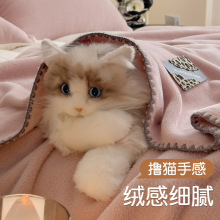 羊棉绒毯子A类秋冬毛毯办公室小午睡披肩毯沙发氛围毯轻奢高级感