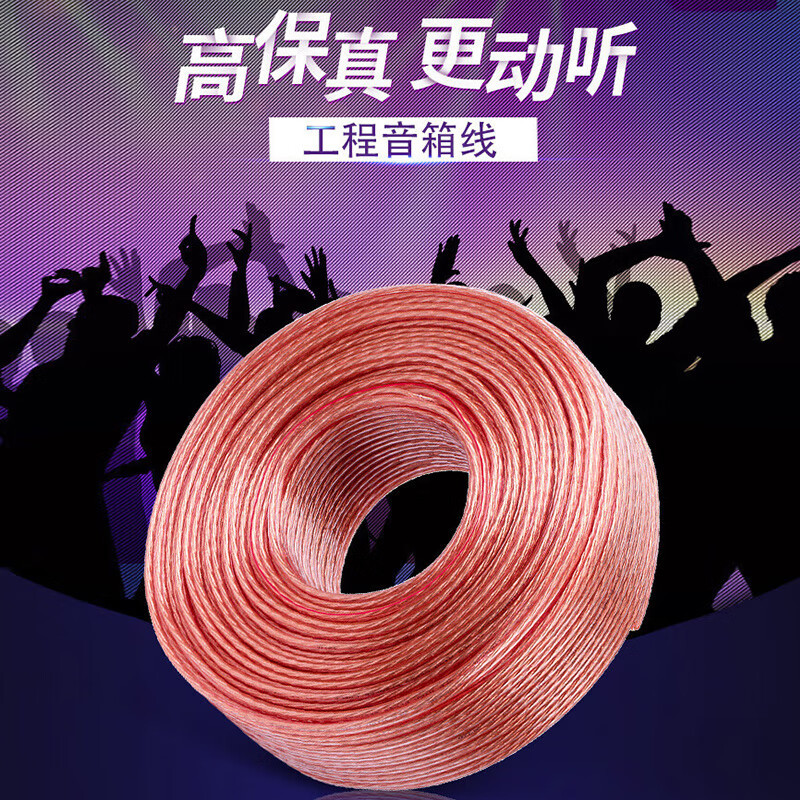 先科专业音箱音频喇叭连接线 发烧级音响线 功放音响连接音响线10
