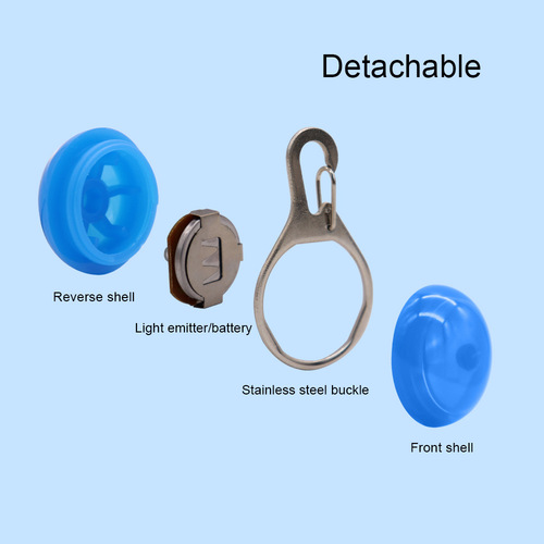 TEMU's popular pet luminous pendant LED dog night light accessories dog walking light anti-lost silicone pet light