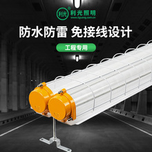 LED防爆灯隔爆三防T8荧光灯罩仓库厂房车间单双管防爆1.2m灯管