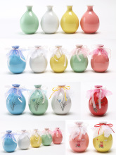 ✅E0PB批发 1斤装土陶酒坛子果白酒古风桃樱梅花陶瓷酒瓶家用小酒