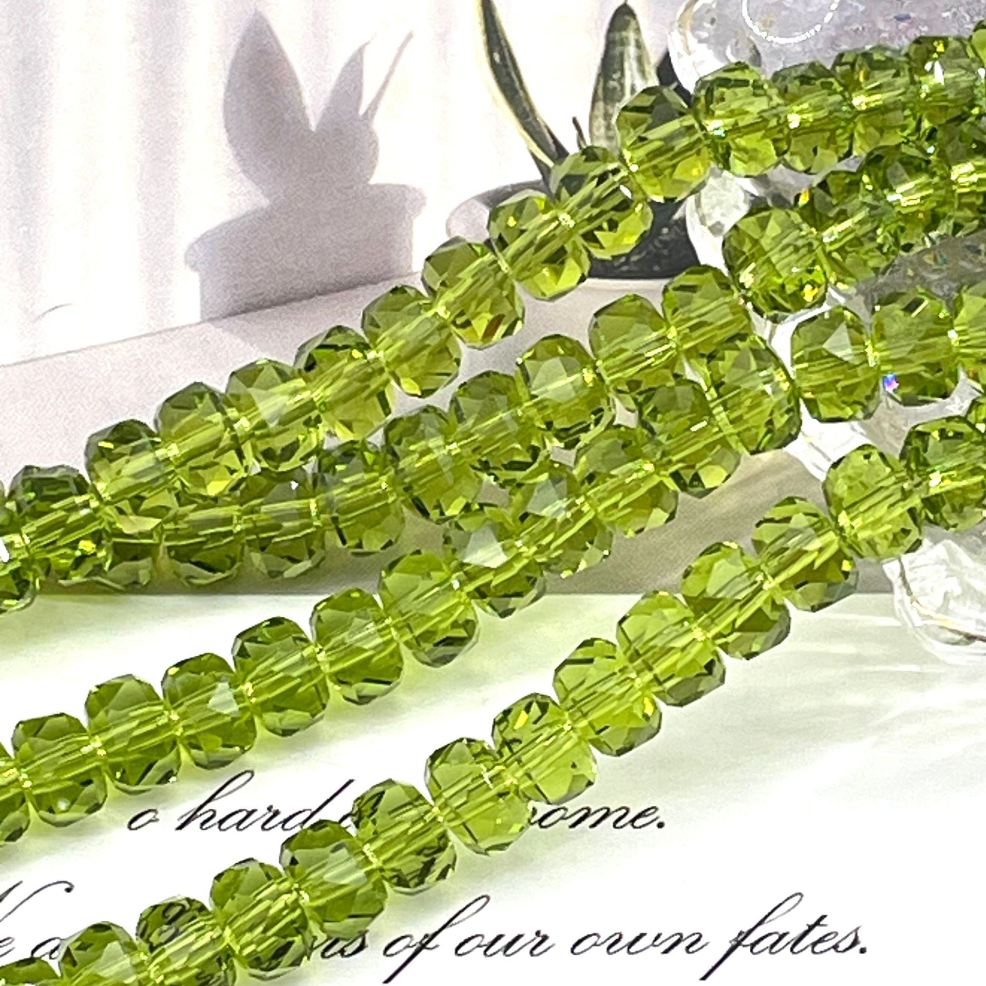 8mm Rainbow Wheel Jingjing Diy Jewelry Este embrión Vidrio Cristal Jewelry Pulsera Collar Moda Jewelry Accesorios dispersos