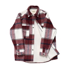 复古大格子宽松衬衫式外套 外贸男装工厂尾货秋冬休闲夹克 潮