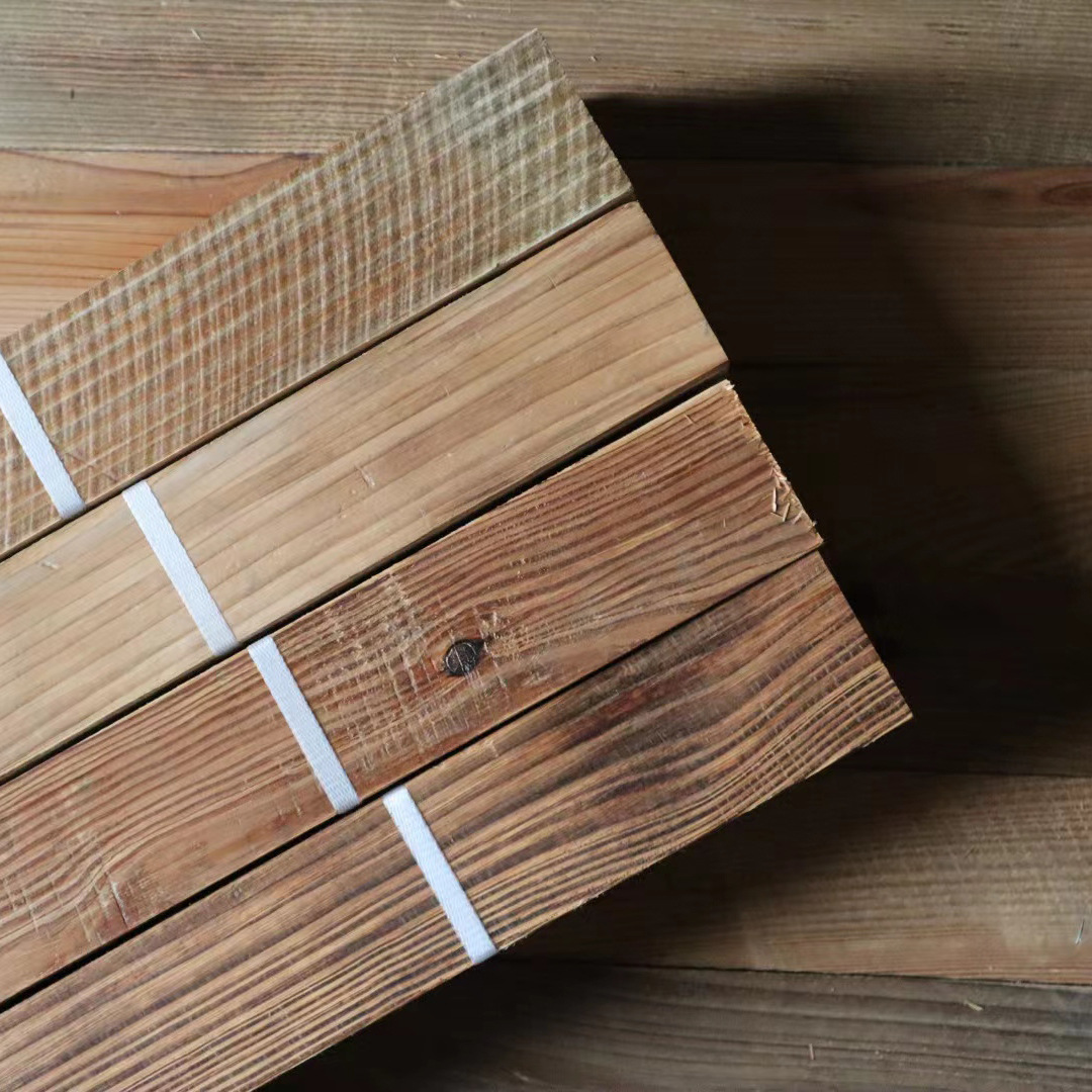 Pine Wood Wood retro old floor Wood Wood Wood hand-made old moisture-proof Board log wood plate wholesale