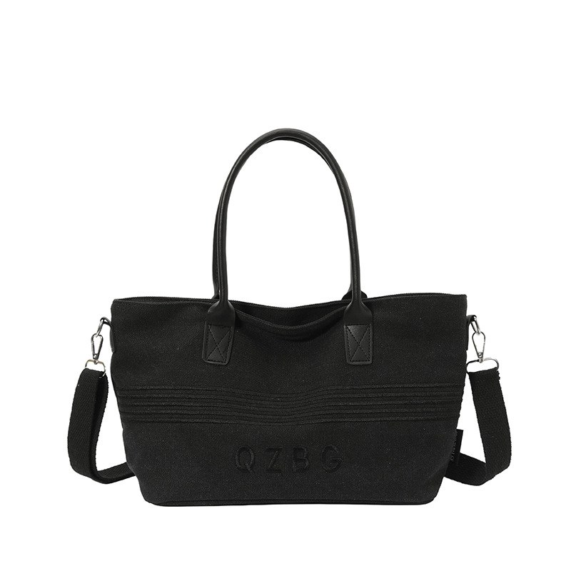 Retro Lazy Style Korean Aesthetic Tote Bag For Women, Lightweight Large Capacity Crossbody And Shoulder Bag For Commuting - Thumbnail 7