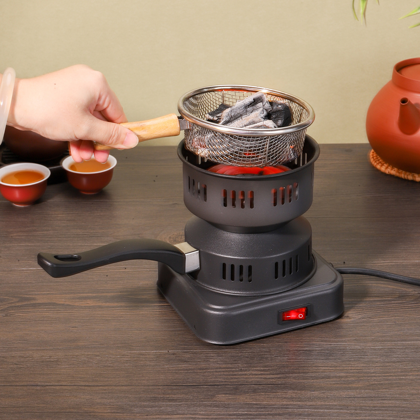 Electric Charcoal Lighter for Home Use, Charcoal Stove, Barbecue, Tea Brewing Charcoal Starter