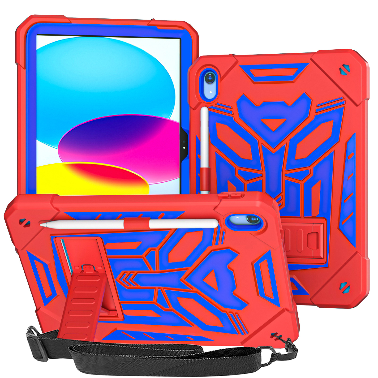 빨간색과 파란색