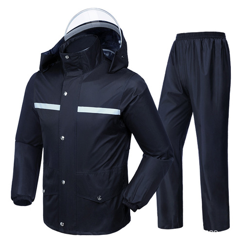 Raincoat and rain pants set adult split reflective poncho electric car takeaway waterproof motorcycle raincoat wholesale
