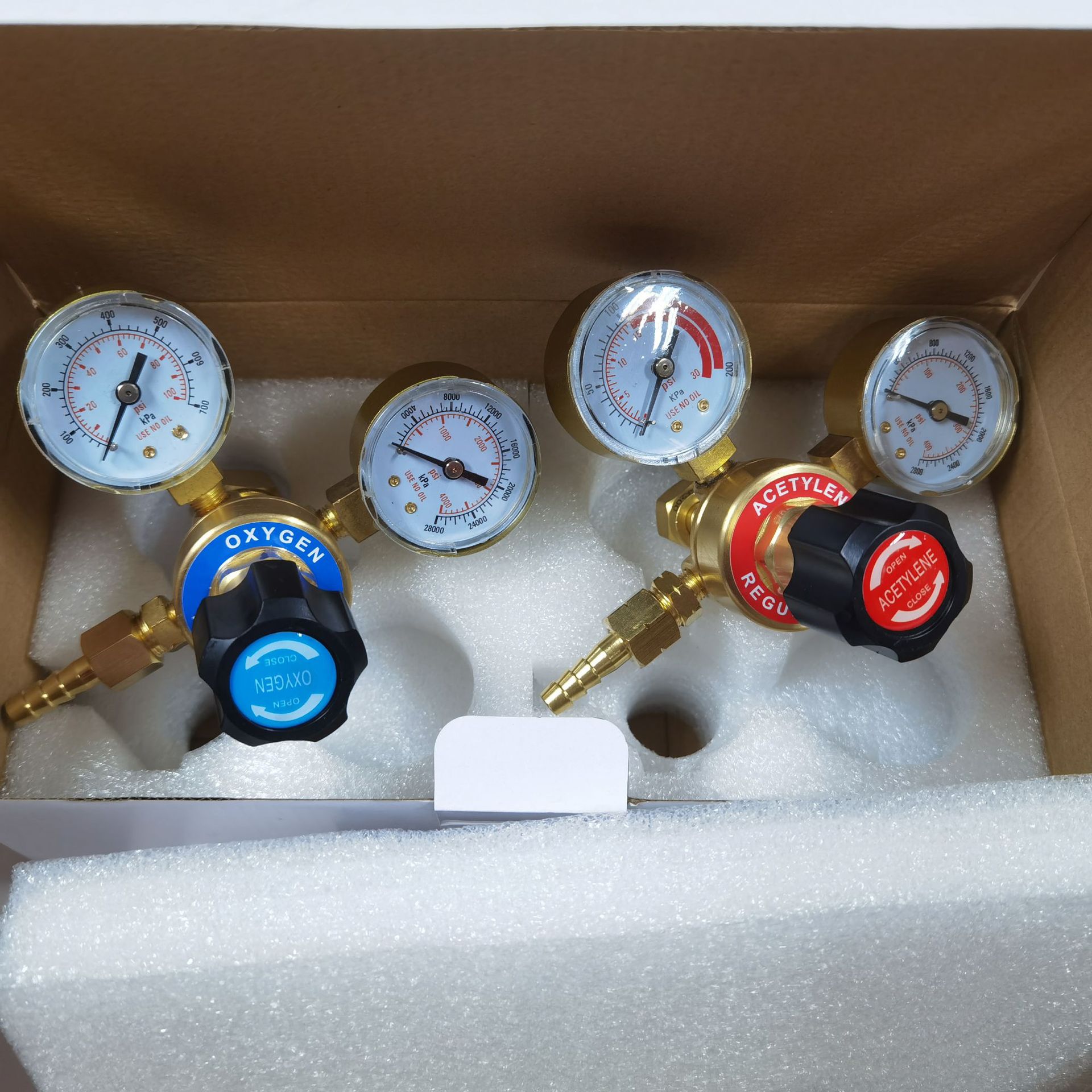 亚马逊热销 氧气乙炔 亚马逊减压器 便携式气瓶套装减压器