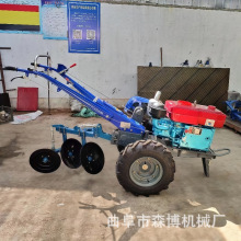 农用小型手扶拖拉机山地开荒硬地深翻犁田机电启动柴油手扶拖拉机