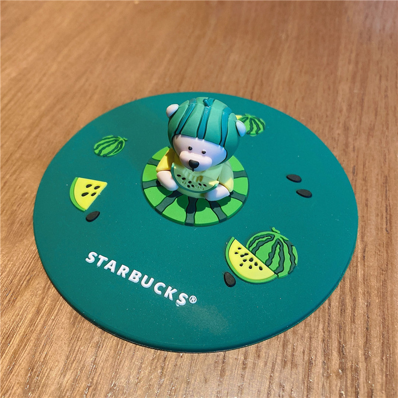 老虎硅胶杯盖咖啡杯防尘盖子卡通松鼠圆形杯盖陶瓷杯盖配件|undefined