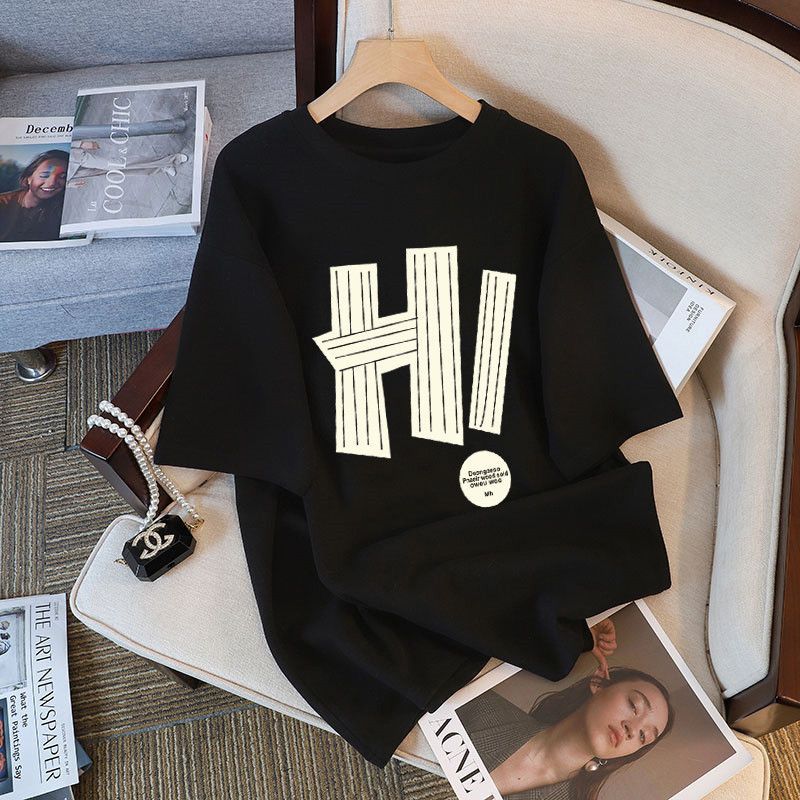 2-300 kg extra grande camiseta de manga corta para mujer ropa de verano para mujer suelta oversize top de media manga con estampado de estilo perezoso image 4