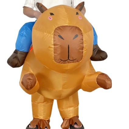 Cross-Border Halloween Rideable Animal Inflatable Costume Festival Funny Performance Stage Props Capybara Inflatable