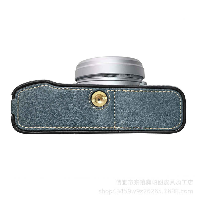 (2개) 후지 X100VI [6 세대] LITCHI 패턴 PU 베이스 V303 어깨 끈