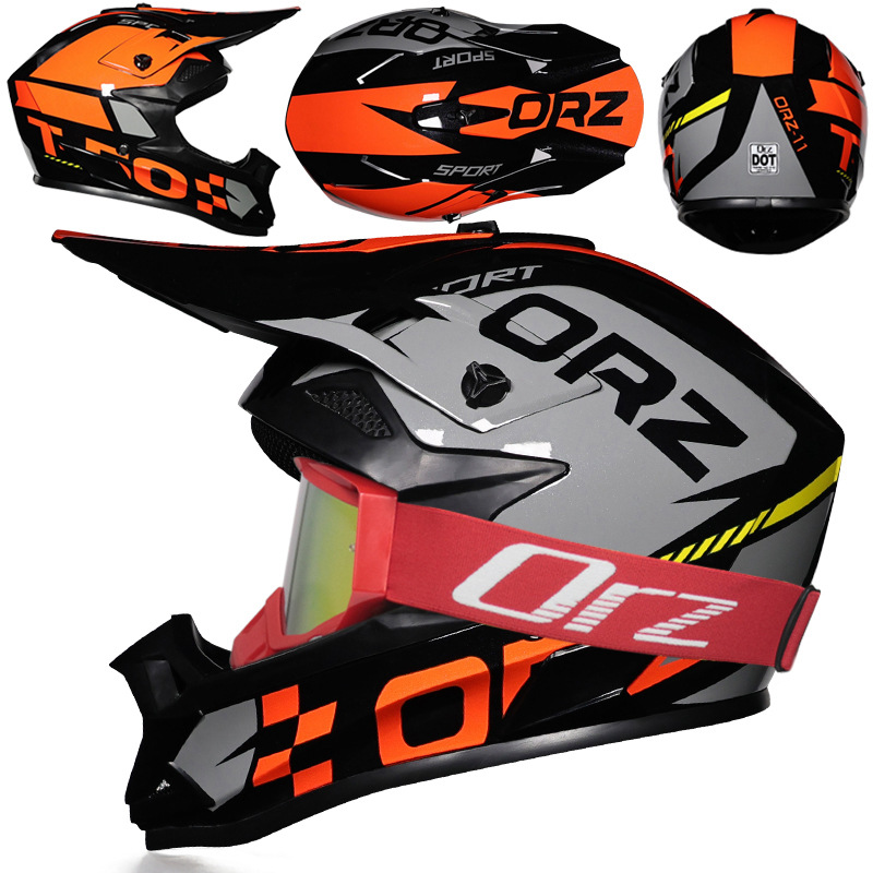 Nuevo casco de ciclismo Off-Road Orz, casco de rally para hombres y mujeres, casco todoterreno transpirable de carreras ADV de talla grande