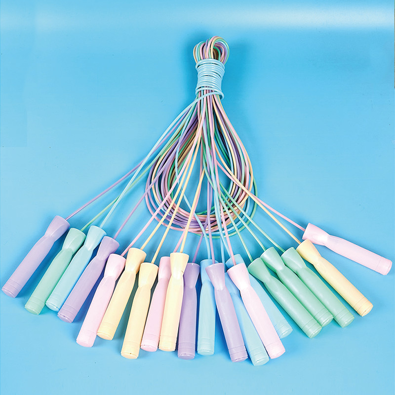 Cuerda para niños saltando deportes de jardín de infantes cuerda para niños saltando durante la clase cuerda deportiva de fitness saltando color mezclado 10 Pack