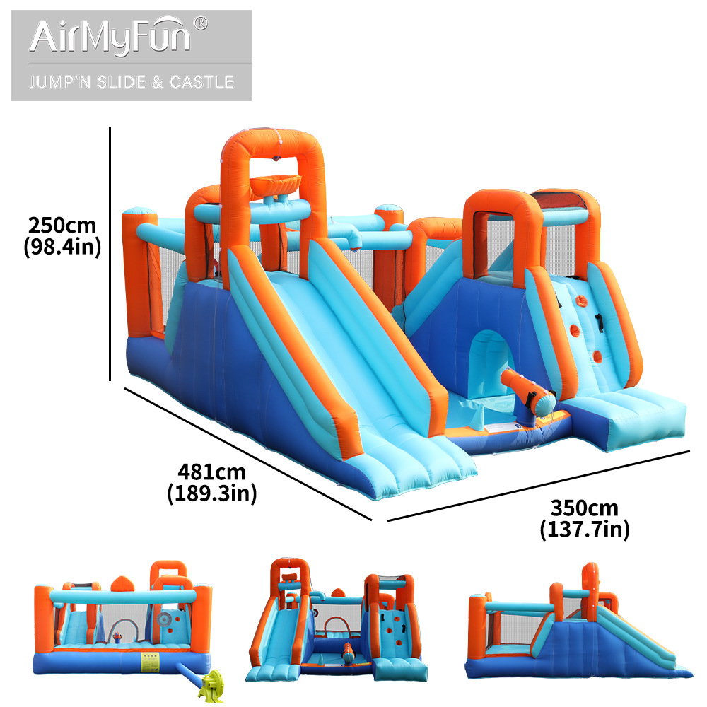 Castillo inflable de gran venta para uso doméstico, trampolín para niños, parque infantil pequeño para interior y exterior, tobogán inflable, cama elástica, castillo inflable.