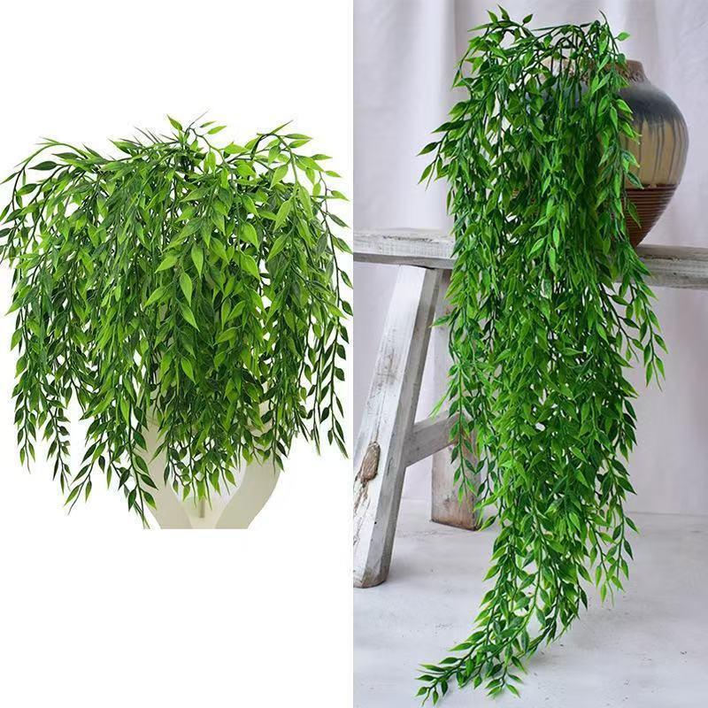 Enredadera de Hojas de Sauce Artificiales de Plástico para Decoración de Jardín image 3
