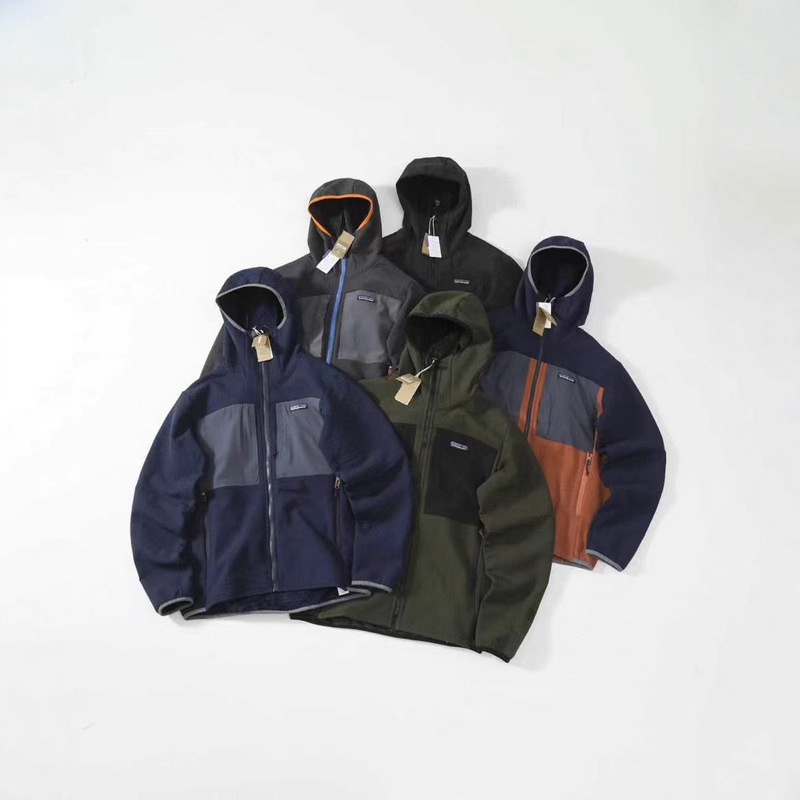 Pa R2 Autumn and Winter Fleece Sports Zipper Hooded Jacket Windproof Jacket for Men and Women
