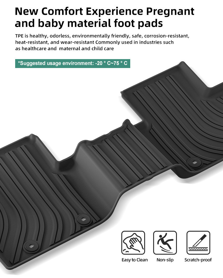 Suitable for 25 Crown Estate Crown Car Floor Mats, Fully Environmentally Friendly Tpe Floor Mats, Trunk Mats, Cross-Border