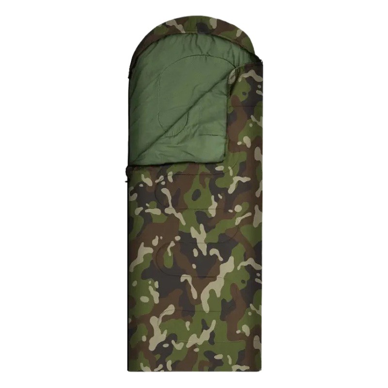 En stock emergencia camuflaje sucio impermeable adulto saco de dormir suministro directo de fábrica grupo edificio camping entrenamiento campamento al aire libre saco de dormir