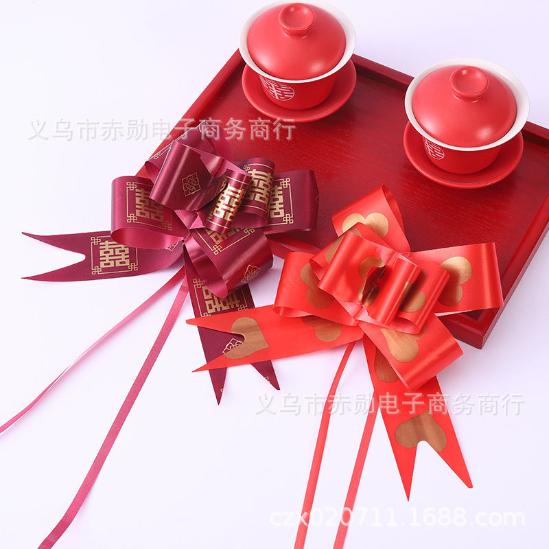 45 boda equipo boda tire del COCHE Tienda de 4S de flores entrega espejo retrovisor coche manejar corbata flor tienda de flores bonsai decoración cinta