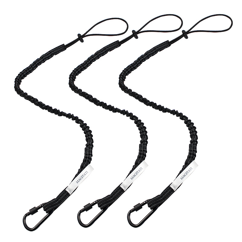 厂家松紧工具带PP工具松紧带登山钩高空防坠落工具绳样品可ding做