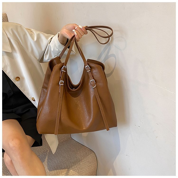 Fashionable Large Capacity Single Shoulder Crossbody Tote Bag_voghion.com