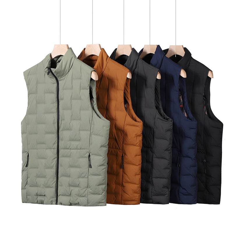 2025 New Autumn and Winter Men's down Vest Pure Version Stand-Up Collar Duck down Vest Graphene Sleeveless Warm Jacket 2025 New Autumn and Winter Men's down Vest Pure Version Stand-Up Collar Duck down Vest Graphene Sleeveless Warm Jacket