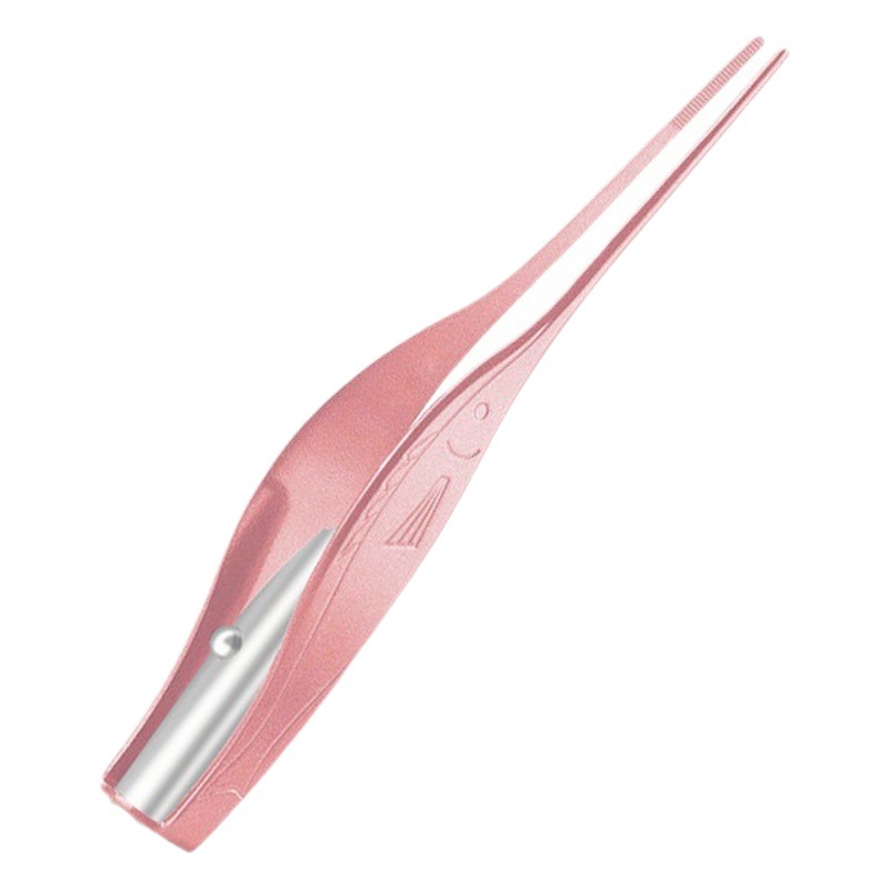 Spot luminous ear picking tweezers children's ear cleaning device baby ears earwax tweezers tool luminous ear scoop
