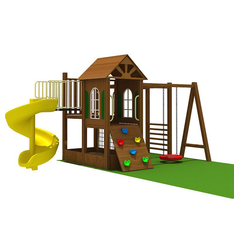 Детский многофункциональный игровой комплекс Little Rascal из африканской груши