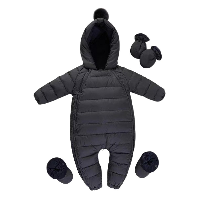 Baby Down jumpsuit for boys and girls baby winter clothes thickened climbing clothes winter 0-1-2 baby holding clothes