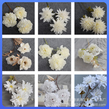 ✅白色花酒店婚礼堂花材婚庆假花插花婚礼吊顶花艺路引装饰花