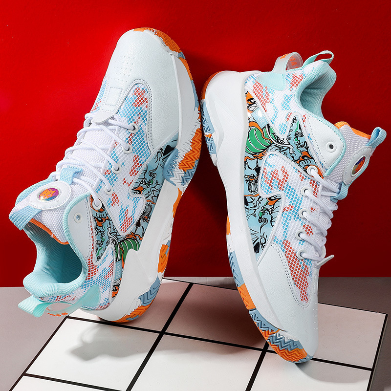 Cheap Basketball Shoes Men's Shoes New Summer Mesh Primary and Secondary School Students' Sports Shoes Cement Floor Practical Boots Sneakers