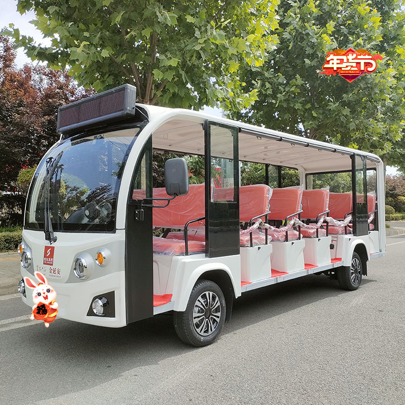 Electric Golf Cart 6-17 Seats Classic Car Tourist Attraction Sightseeing Four-Wheel Vehicle Property Real Estate Viewing Car
