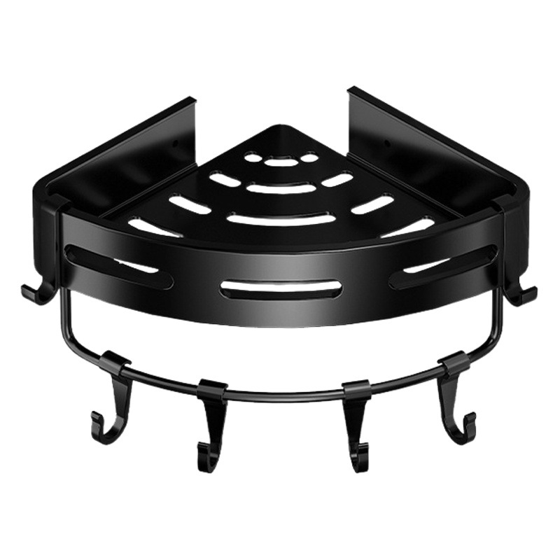 Estante de almacenamiento de triángulo de inodoro sin perforaciones montado en la pared baño inodoro lavabo ducha estante de almacenamiento de esquina