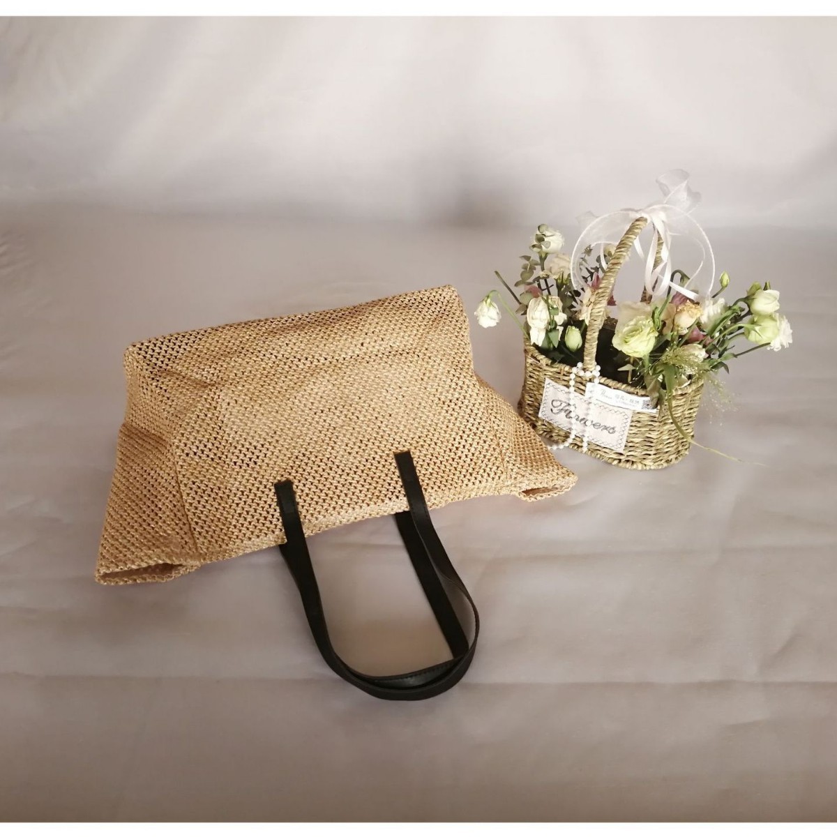 Straw fashionable brand trend beach one-shoulder bag